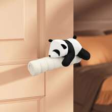 zootime 1pc Baby Room Crawling Panda Door Handle, Simple INS Style Thick Anti-Collision Wall Protector, Static-Free Door Lock Cover, Suitable For Bedroom, Living Room, Nursery, Garden Decor - Multicolor - View 3