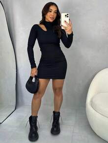 Women Dresses - Black - View 3