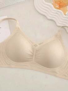 3pcs Seamless Underwire Bras For Large Bust, Lift And Enhance Cleavage, Lightweight And Comfortable, Soft Support Without Rims
