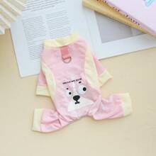 4pcs Dog Summer Breathable Mesh Vest With Leash Clip, Pet Cooling Clothes