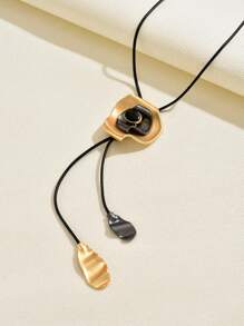 1 pieza Collar largo de mujer vintage casual, cadena de suéter, adecuado para uso diario y de fiesta, regalo para vacaciones