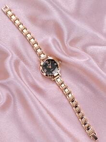 jw 1 White Women's Simple Alloy Quartz Bracelet Watch, Exquisite Round Dial, Fashionable White Hands, Casual And Elegant, High-Quality And Affordable Women's Quartz Watch, Suitable For Everyday Decoration, Wearing, And As A Gift For Women.