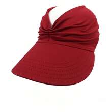 1 件夏季户外运动太阳帽，可折叠时尚沙滩户外帽，女士沙滩太阳帽，女士透气可调节防晒帽，宽边遮阳帽，适合徒步旅行、海滩、运动、骑自行车和夏季防晒，舒适贴合设计