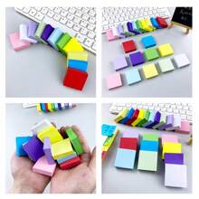 11pcs 1100 Sheets Mixed Color Sticky Note, Creative Easy To Post Sticky Note For Office, School Student,Tearable Sticky Sticky Note Paper For Students To Take Notes With Multifunctional Index Stickers,For School Supplies,Back To School - Multicolor - View 3