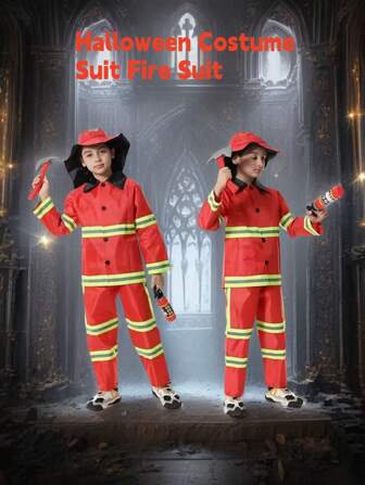 男孩女孩角色扮演装扮套装游戏、服装、帽子、工具、高品质、优质材料，适合节日派对、聚会、万圣节装扮服装、节日礼物