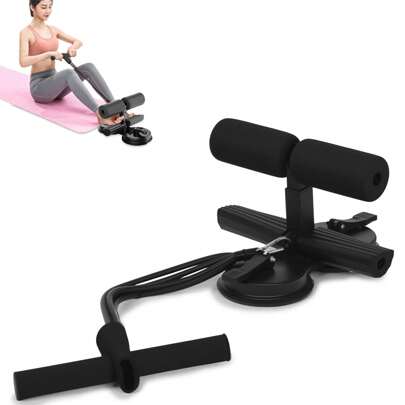 JKSHMYT Sit Up Assist Device - Multi-Functional Fitness Pedal With 2 Strong Suction Cups And Adjustable Foot Holder, Home Pilates Trainer, Core Strengthening Yoga Resistance Band