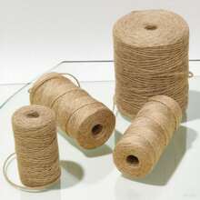 2毫米天然麻绳 黄麻装饰线 DIY 工艺品礼品包装黄麻绳 园艺婚礼派对装饰