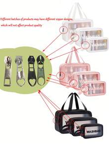 3 件/套大容量化妆包、化妆袋、化妆品收纳盒、PU 皮革防水化妆盒、盥洗包、旅行包、PU 皮包、通勤单肩包、秋冬手提包、纯色水桶包，适用于口红、刷子、护肤品、手机、硬币、小物品，适用于家庭、礼物、度假和节日万圣节圣诞节多功能用途，波西米亚风情 - 多色 - 查看 11