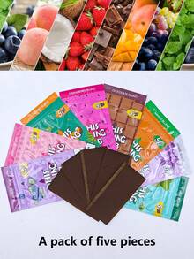 2 piezas/5 piezas Paquete Nuevos papeles enrolladores portátiles con sabor a fruta, papeles de cigarrillos hechos a mano, accesorios para fumar, gran regalo para amigos y familiares, Navidad, Halloween, San Valentín, cumpleaños, fiesta - Multicolor - Ver 10