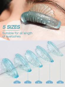 10 Pcs/5 Sizes Lash Lift Pads Shields, 2025 New No Glue Eyelash Lifting Shield Self Sticky Lash Lift Rods, Lami Lamination Roller U Curler Pad, Soft Eyelash Perm Rod Extreme Eyelash Curler - Multicolor - View 7