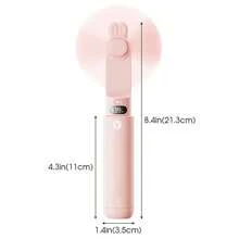 Batería externa de 2000mAh con ventilador recargable, multifuncional, regalo, mini ventilador portátil USB