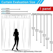 Star Pattern Glow In The Dark Single Panel Sheer Curtain, Modern Polyester Light Filtering Sheer Curtain For Home Decor - White - View 3