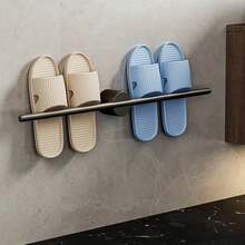 アルミ壁掛けタオル掛け,フリーパンチハンガー,バスルームタオルバー,調節可能なホルダー,アクセサリー,50cm - ブラック 40CM - チェックする 4