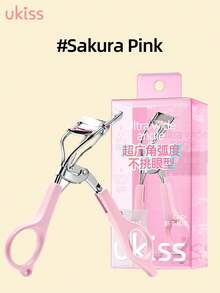 ukiss Eyelash Curler, Strong Curling, Creates Charming Thick Lashes, Includes Spare Rubber Pad, Gently Lifts Lashes, Use With Mascara For More Volumizing Effect. - Pink - View 3