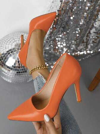 尖头高跟鞋时尚百搭细高跟低跟性感浅口鞋