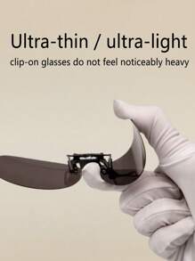 Polarized Sunglasses Clip For Men And Women, Can Be Flipped Up And Down, Thin And Easy To Carry, Suitable For Summer Sunshade, Beach Vacation, Outdoor Sports, Party, Self-Driving, Fishing, Cycling, Shopping And Photography Accessories,(Ultra-Thin And Ultra-Light Lenses)