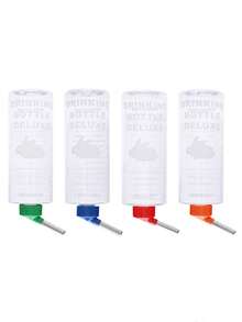 1pc/2pcs Random Color 1000ml Large Capacity Roller Ball Hanging Rabbit/Hamster/Guinea Pig Water Bottle Feeder - Multicolor - View 4