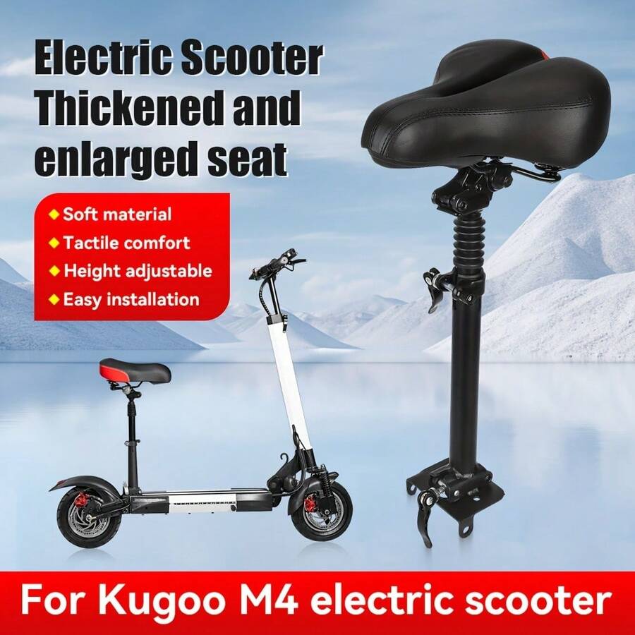 Kugoo M4 电动滑板车座垫，减震可调节高度折叠座椅，适用于 Kugoo M4 Pro，配件