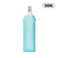 WRELS 1 pièce Bouteille d'eau de sport pliable de 150/250/500 ml, bouteille d'eau chaude et froide sans odeur pressée à chaud