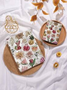 Tablet Protective Case With Bead Fruit Shell Sun Pattern, Compatible With IPad 9.7/10.2/10.5/10.9/12.9/Pro 11, 10th Generation, Compatible With Samsung Galaxy Tab S6 Lite 10.4-Inch, Compatible With Kindle Paperwhite 12th Gen 2024, Kindle (11th Generation) 2022 Version, Soft Fall Protection, Smart Stand/Auto Wake/Sleep - Multicolor - View 9
