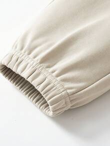 Annil Ropa infantil para niños, niños de mediana edad y niños pequeños, Teenagers, pantalones de punto de cintura completa, ropa deportiva y sudor casualpants para otoño - Albaricoque - Ver 6