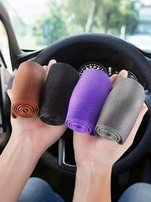 1 Piece Silicone Steering Wheel Cover Ultra-Thin Sweatproof And Non-Slip Universal Car Steering Wheel Protection Cover - Multicolor - View 2