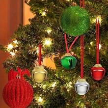 15/30pcs Jingle Bells - Christmas Tree Ornaments, Jingle Bells, Christmas Decorations - Party Supplies (Red, Green, Gold, Silver) - Home Decor Hanging Bells - Hang Anywhere - DIY Christmas Pendants Room Decor Winter
