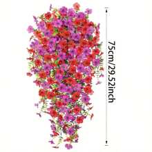2pcs UV-Resistant Daisy Hanging Flowers - Realistic Artificial Flower Decor For Indoor And Outdoor, Perfect For Porch, Window, Yard - Easy Maintenance