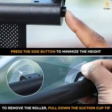 Easypie Selection Universal Car Side Window Shade, Retractable Sun Blocker – Blocks UV & Heat, Fits Most Sedans, SUVs, Trucks & RVs - Black - View 9