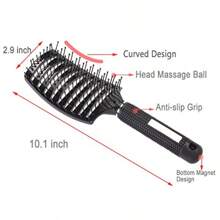 Bundle para peinado definitivo: Set de cepillos cerámicos térmicos redondos, cepillo Detan Perfect con ventilación rizada, perfecto para rizarse y dar volumen al cabello