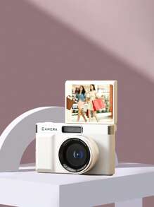 Flip Screen Design Digital Camera, 8X Zoom, Electronic Image Stabilization,4800W Pixel, Travel Photography (No Card)