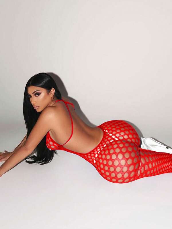 Lencería sexy para mujer, body de malla, mallas ajustadas, mono de lencería, cubre lencería