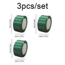 Décoration de fête de Noël Ruban vert Nœud cadeau Cordon satin - Vert - Voir 16