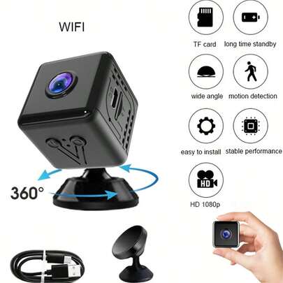 Multi-User Sharing Wifi Camera 720P HD Built-In Battery Wireless Smart Phone Compatible