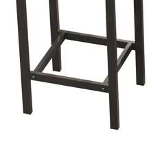 Sairedel Tavolo da pranzo da cucina marrone scuro (148 cm) con 3 sgabelli – Set da tavolo da pub moderno, montaggio incluso, design rustico