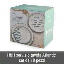 Plates - 白色搭配藍色和綠色 - 查看 2