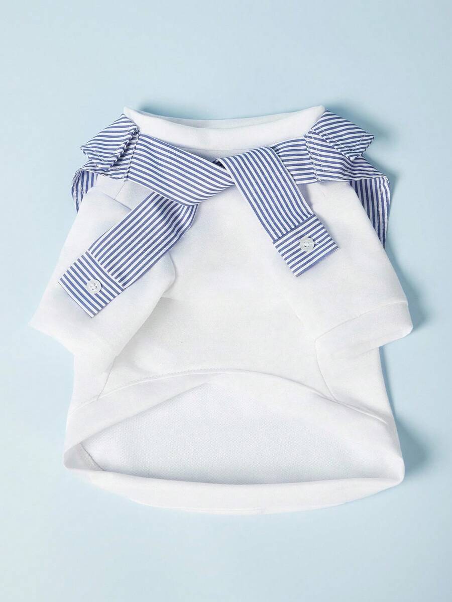 PETSIN Pet Casual Fashion Spring/Summer/Fall/Winter 2 In 1 Elastic Pet Vest,Dogs,Casual,Dog Clothes - White - View 1