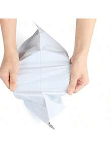 10/20/30/40/50个装耐用白色快递袋 - 加厚、防水、防撕裂塑料邮寄袋，粘合牢固，适用于服装包装和小企业运输