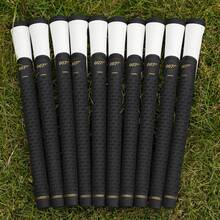10 piezas de agarres de palos de golf - Estándar y de tamaño medio, diseño de cordón trenzado para un mayor control y comodidad, material de goma duradero - Negro - Ver 4