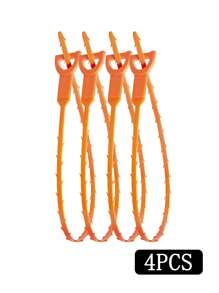 1-Pack Plastic Drain Snake Set, Instant Clog Remover For Shower, Sink & Tub, Durable Hair & Grime Cleaning Tool, Easy-To-Use Home Maintenance Accessories
