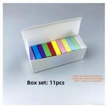 11pcs 1100 Sheets Mixed Color Sticky Note, Creative Easy To Post Sticky Note For Office, School Student,Tearable Sticky Sticky Note Paper For Students To Take Notes With Multifunctional Index Stickers,For School Supplies,Back To School - Multicolor - View 13