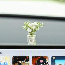 6件/9件/4件/套，3件/套，或1件[随机款式]可爱花瓶套装桌面装饰，减压小雕像配件，迷你桌面装饰，电脑显示器，办公空间，用于学校用品，返校