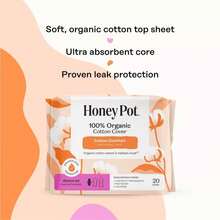 100% Organic Cotton Comfort Cover Regular Pad - 20ct - 1 - 查看 5