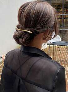 1pc Simple And Modern Korean Style Straight Clip Hairpin, Suitable For Young Women, Suitable For Parties And Daily Wear Hair Accessories Clips, Claw Clips, Hair Claws, Hair Sliders, Hairpin-Style Hair Accessories., Hair Barrettes