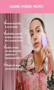 FOREO LUNA Micro-Foam Face Cleanser 20 - Exfoliating Face Wash - Pore Minimizer - All Skin Types Facial Cleanser - Travel Size - Vegan - Facial Skin Care Products With Vitamin E - 33oz