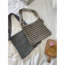 Women Shoulder Bags - 棕色條紋 - 查看 4