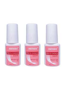 5/3/1 件超强指甲胶，适用于美甲片、水晶指甲和按压指甲，指甲粘合剂刷上指甲胶，用于按压指甲，持久指甲胶，适用于水晶指甲，假指甲片，指甲胶凝胶 - 彩色 - 查看 3