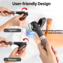 Manual Can Opener With Safe Side Cut And Smooth Edge Durable Sharp Blade EffortSaving Knob And Comfortable NonSlip Handle Green - 棕色 - 查看 5