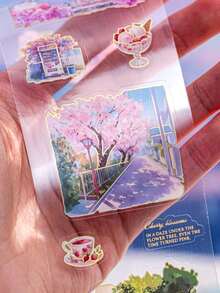 1 卷城市冒险系列和纸胶带，城市主题剪贴簿 DIY 装饰材料，适用于学生日记贴纸和装饰，学校用品，返校