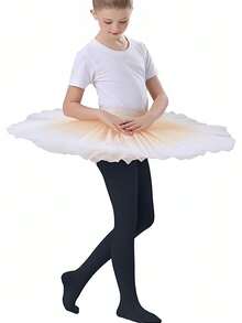 1 Pair Girls Velvet Soft Solid Color Leggings Leggings - Teen Ballet And Casual Wear Leggings, Stretchy And Comfortable, Teen Dance Wear |Smooth Appearance Bottom Pants |Spandex Fabric Pantyhose, Girls Bottom Pants - Multicolor - View 6